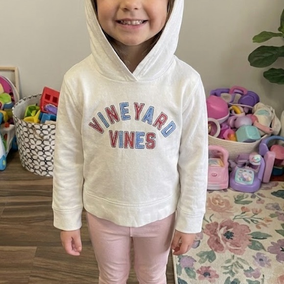 Vineyard Vines Other - Vineyard Vines Kids 2T White Long Sleeve with Hoodie NWOT